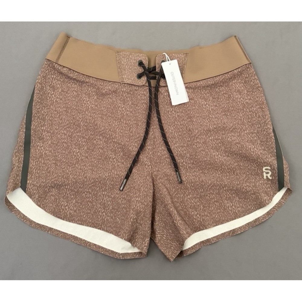 Outerknown Eclipse Board Shorts Womens Size 28 Brown Tawny  Wood Rain New!